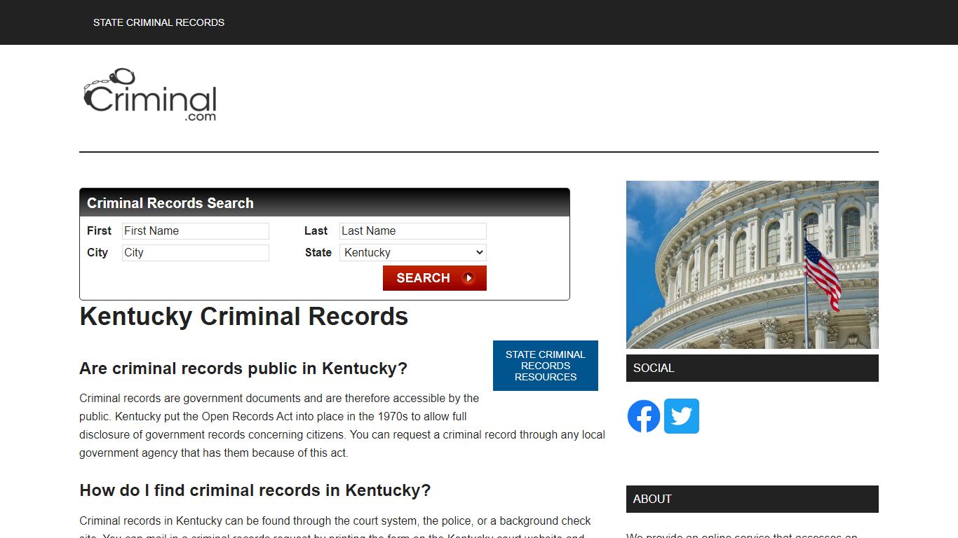 Kentucky Criminal Records